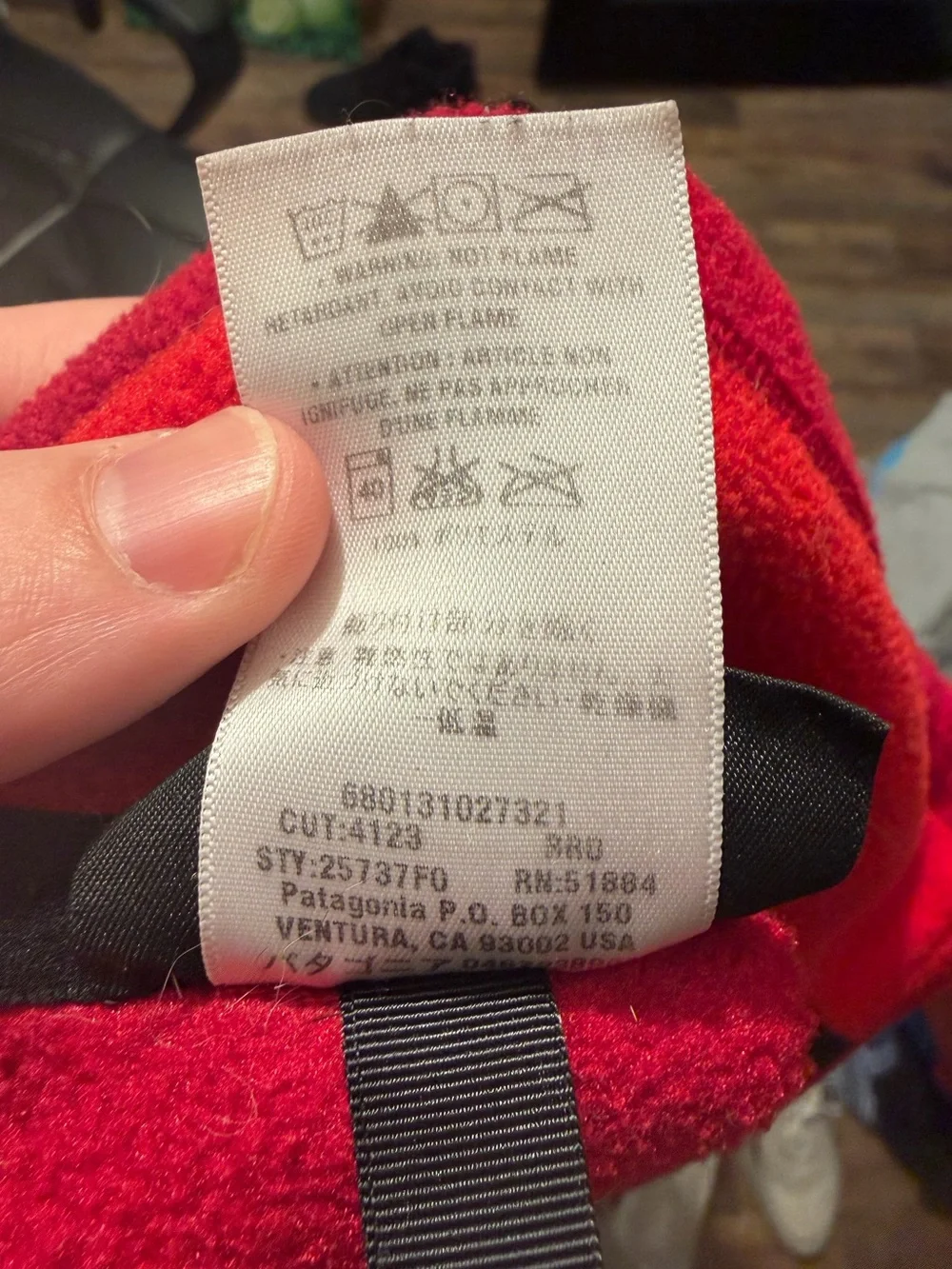 Patagonia Synchilla 1/4 Zip Fleece Pullover Mens Small Red Style 25737